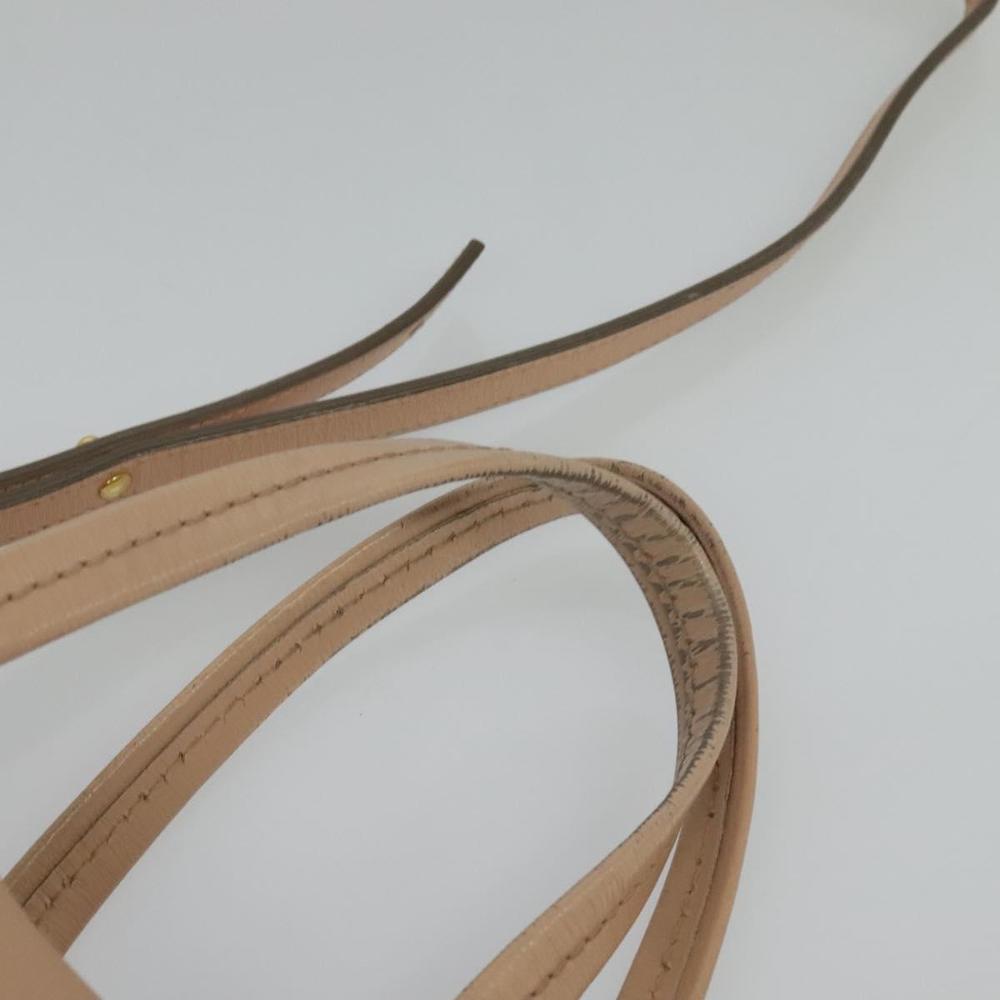 CELINE Vertical Cavas Hand Bag Leather 2way Pink Gold Auth sw418 - Picture 8 of 16